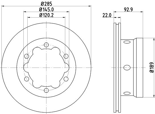 HELLA PAGID Piduriketas 8DD 355 105-811